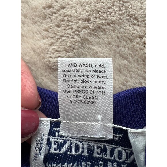 Pendleton Womens Tall Blue Mock Turtleneck Sweater L - Picture 6 of 8